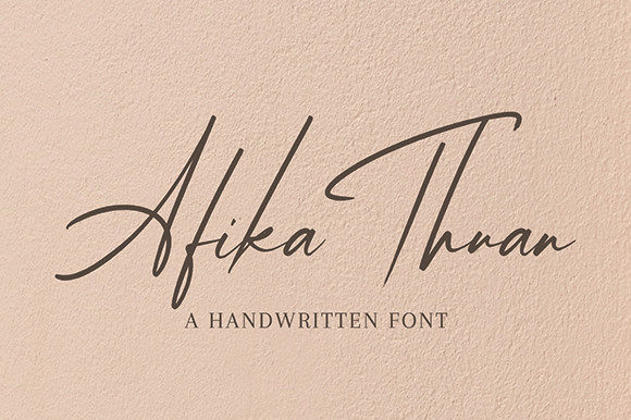 Afika Thuan: A Sweet, Elegant Typeface That Elevates Small Business Branding