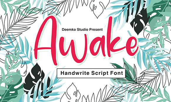 Awake: A Sweet Handwritten Font for Modern Web Design Projects