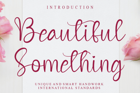 Beautiful Something: A Dainty Handwritten Font for Elegant Craft Designs