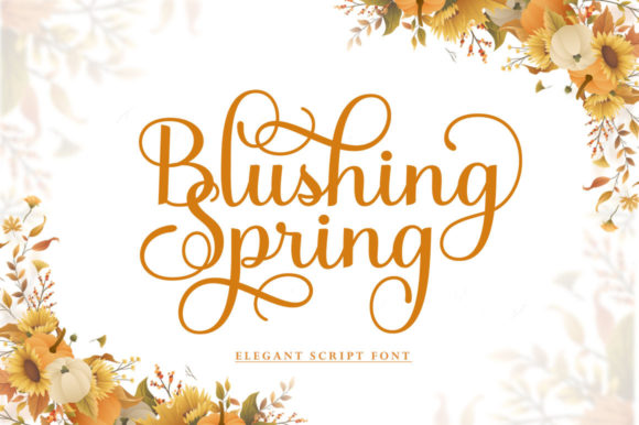Blushing Spring: A Sweet & Elegant Script Font for Luxurious Brand Design