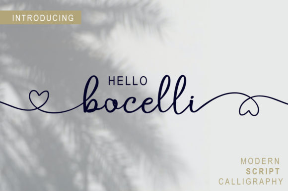Bocelli: A Designer’s Take on Script Elegance
