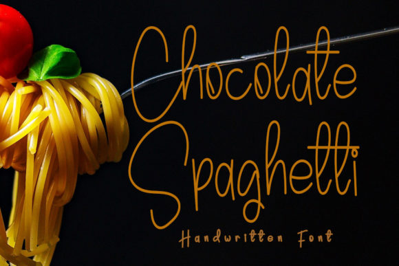 Chocolate Spaghetti: A Versatile Script Font for Modern Editorial Design