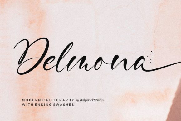 Delmona: A Handwritten Script Font That Elevates Brand Identity with Elegance