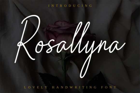 Elegant Script Font Rosallyna: Perfect for Crafters & Makers