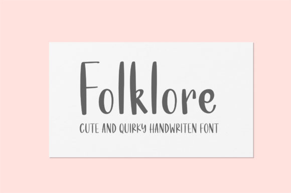 Folklore: A Handwritten Font That Elevates Small Business Branding