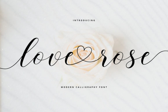 Love Rose: A Luxurious Script Font for Elegant Editorial Design