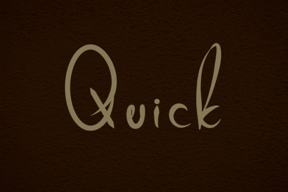 Quick: A Designer’s Take on This Script Amp Typeface