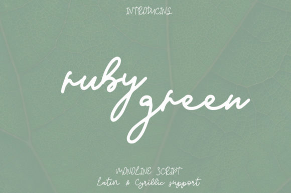 Ruby Green: A Timeless Handwritten Font for Crafters & Small Business Owners