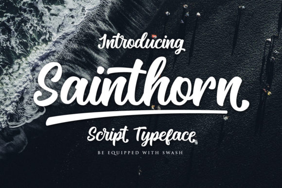 Sainthorn: A Bold Handwritten Font for Dynamic Campaign Typography