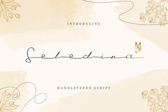 Seledina: A Fluid Handwritten Font for Elegant Editorial Design