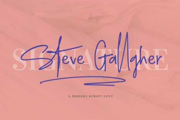 Steve Gallagher Font: A Playful Script for Handmade Brands and Craft Projects