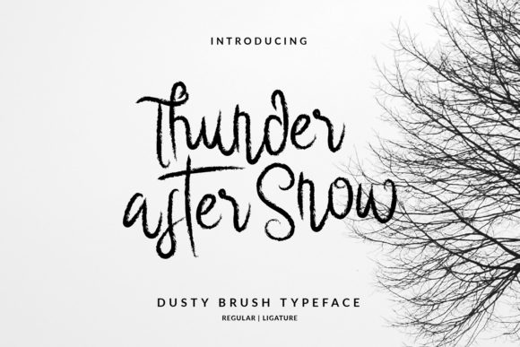 Thunder After Snow: A Joyful Handwritten Font for Scroll-Stopping Marketing Design